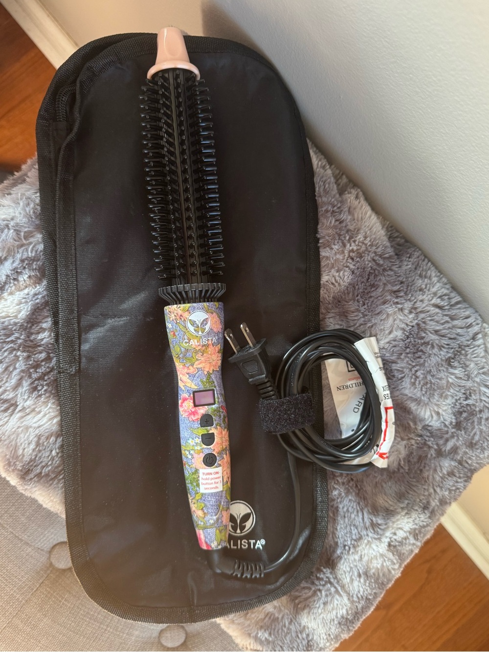 Calista Floral Hot Air Brush (1”) - Pink Floral